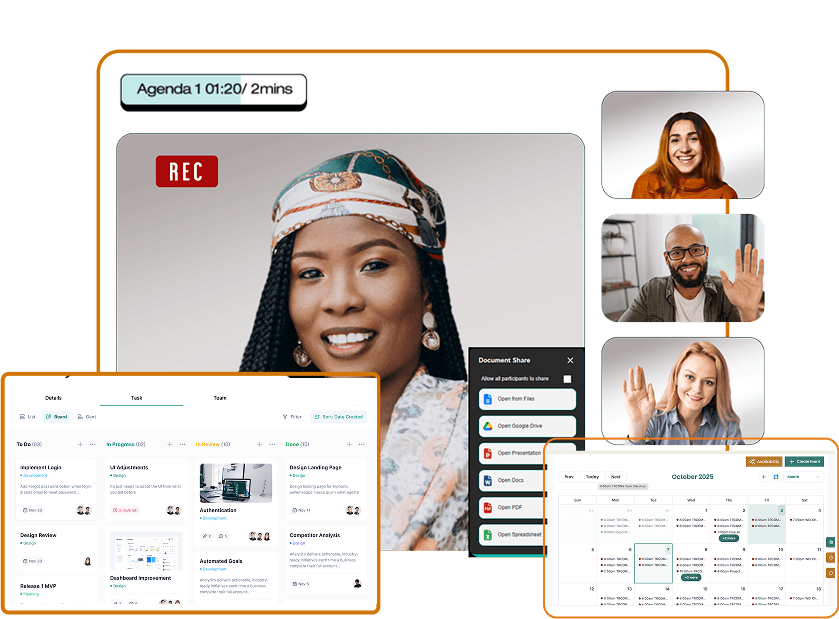 Business team connecting with Trivoh