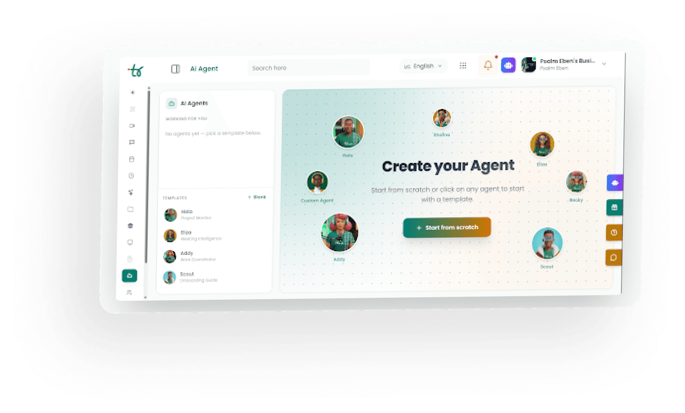 Trivoh AI automation workspace